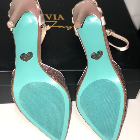 Betsy Johnson Pink sparkly single sole heels - Picture 5 of 6